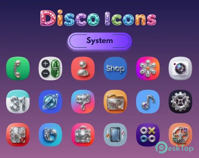 Disco Icon Pack 1.2 APK MOD Unlocked (Full) Free Download