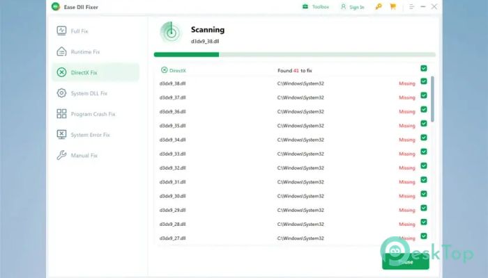 Download Ease DLL Fixer 1.0 Free Full Activated