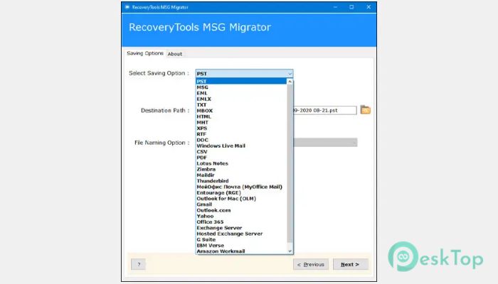 Скачать RecoveryTools MSG Migrator 3.0 полная версия активирована бесплатно