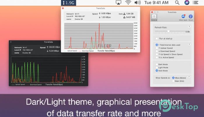 Télécharger TransData - Internet Data Speed 2.9 Gratuit pour Mac