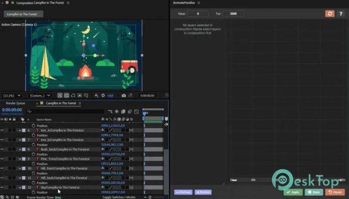 Aescripts - AnimateParallax 1.3.0 完全アクティベート版を無料でダウンロード