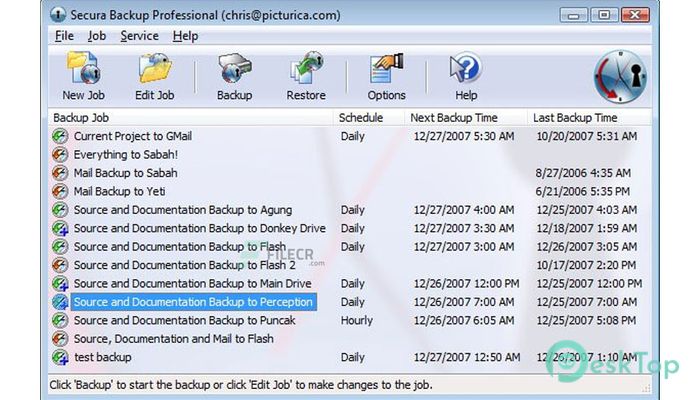 Secura Backup Professional 3.09 完全アクティベート版を無料でダウンロード