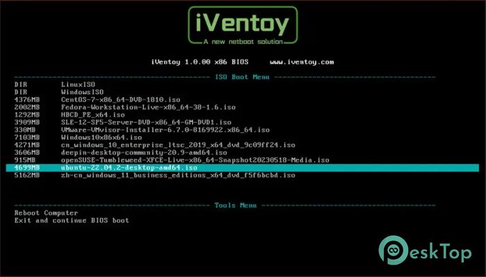 iVentoy 1.0.03 完全アクティベート版を無料でダウンロード