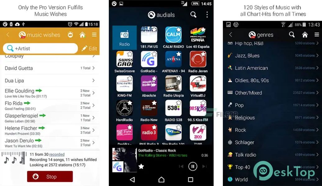 Audials Play Pro Radio + Podcast 10.1.1-0 APK MOD Tam Ücretsiz İndir