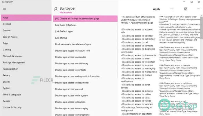 ControlUWP 0.21.20 Tam Sürüm Aktif Edilmiş Ücretsiz İndir