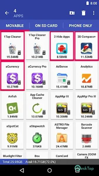 AppMgr Pro III (App 2 SD) 5.74 APK MOD Tam Ücretsiz İndir