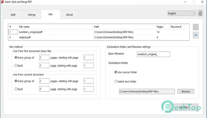 Скачать Adolix Split and Merge PDF Professional  3.0.5.2 полная версия активирована бесплатно