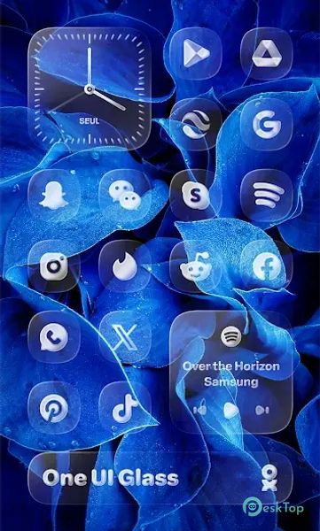 One UI Glass Icon Pack 1.0 b101 APK MOD تحميل مجاني كامل