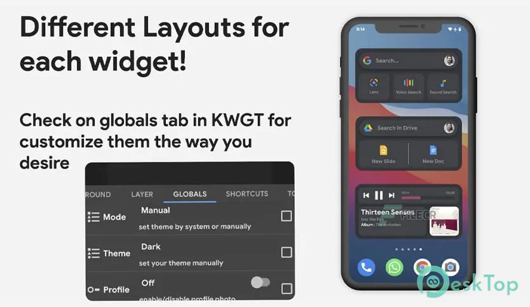 Next: android widgets for kwgt