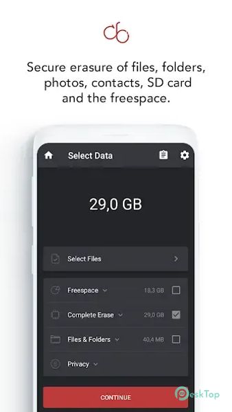 Android Data Eraser App 1.6 APK MOD मुफ्त पूर्ण डाउनलोड