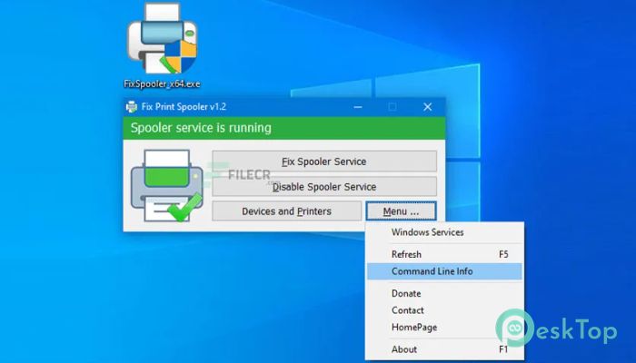 تحميل برنامج Fix Print Spooler  1.3 برابط مباشر