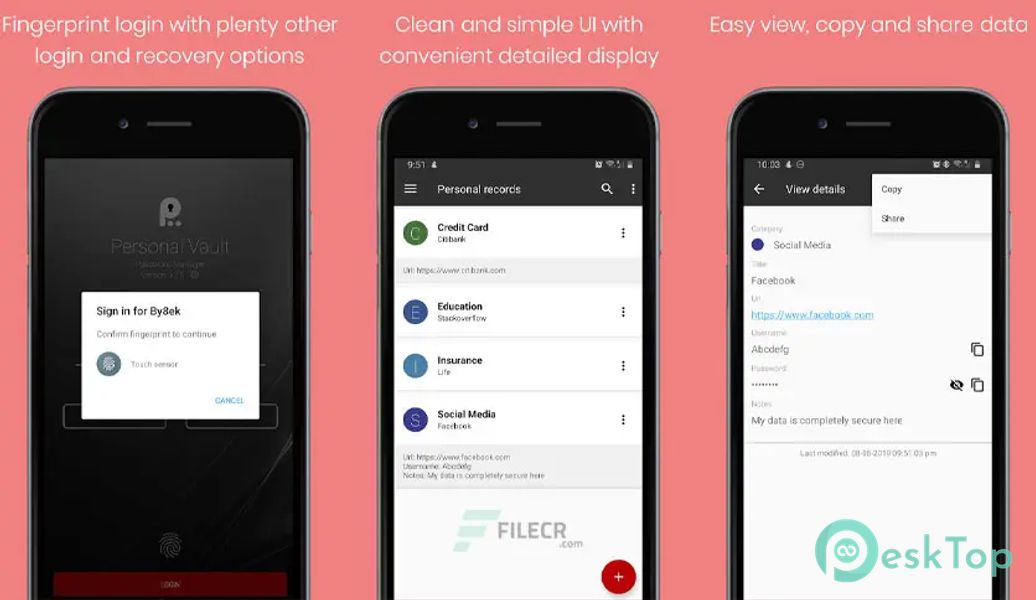 Personal Vault PRO – Password Manager v5.1 APK MOD Полная бесплатная загрузка