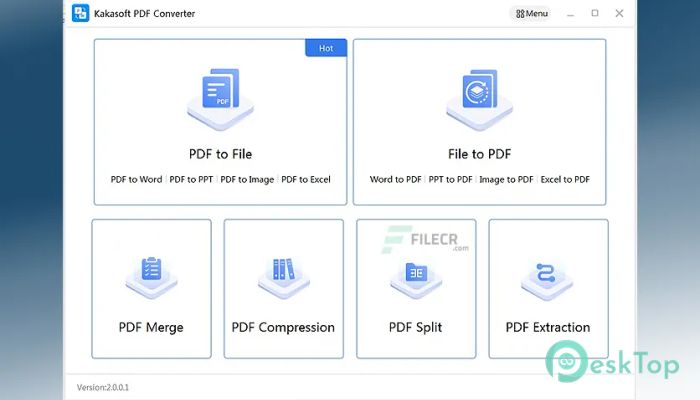 KakaSoft PDF Converter  2.0.0.7 Tam Sürüm Aktif Edilmiş Ücretsiz İndir
