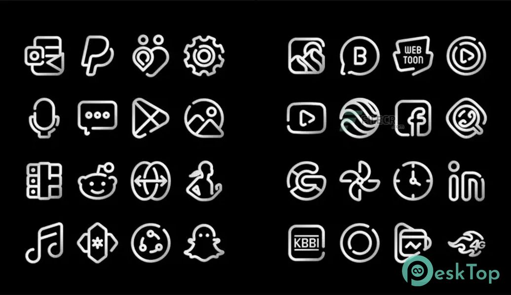 LineBula Silver – icon Pack v1.5 APK MOD Полная бесплатная загрузка