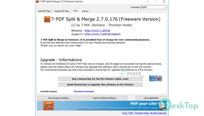 7-PDF Split and Merge Pro 6.0.0.184 完全アクティベート版を無料でダウンロード
