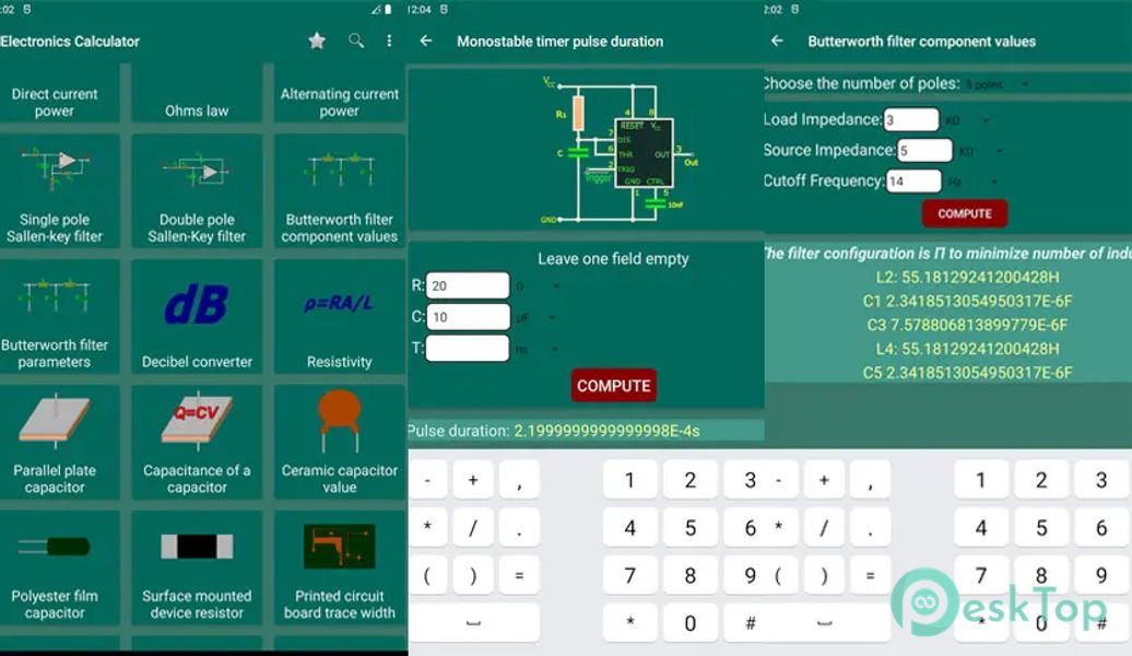 Calctronics - electronics tools