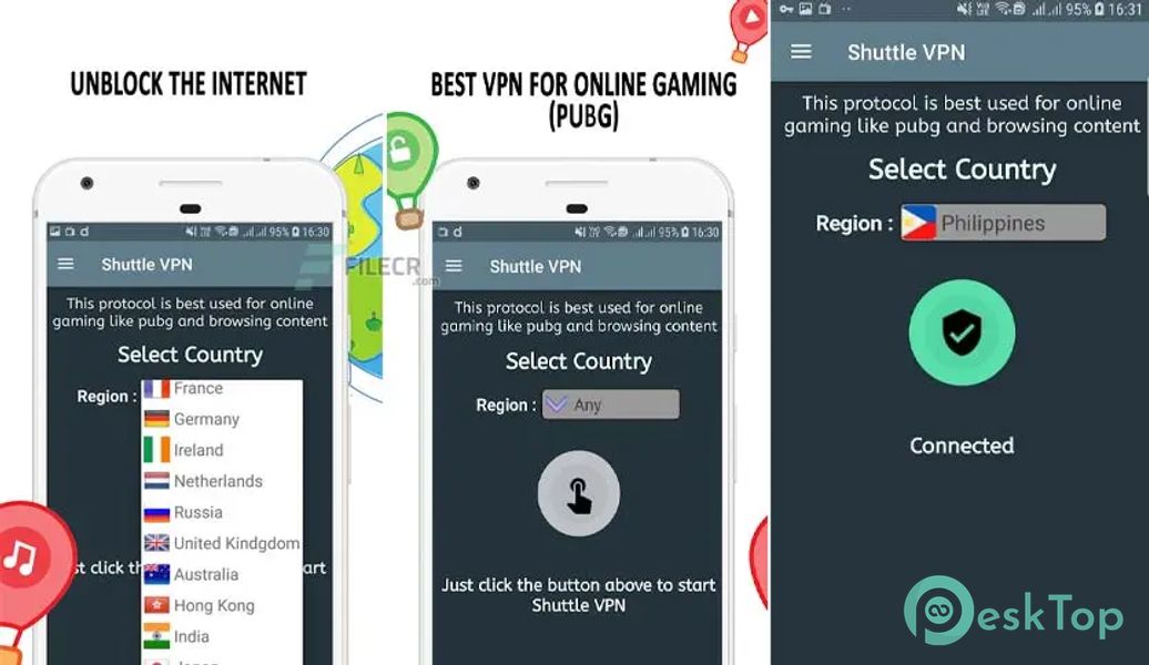 Shuttle VPN - Fast & Secure VPN 2.98 APK MOD 完整免费下载