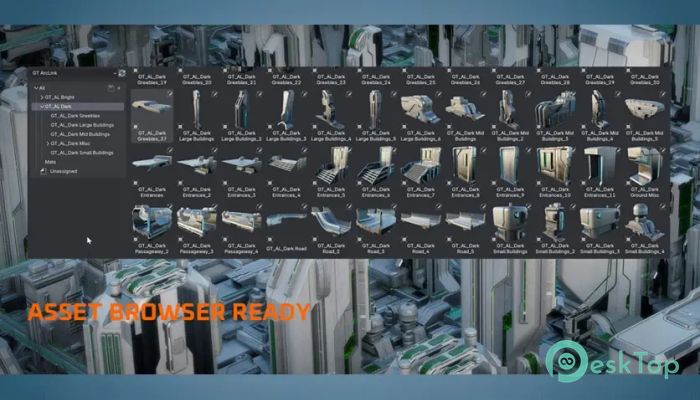 Superhive Market - Arclink City - Data Megapolis Kitbash Buildings