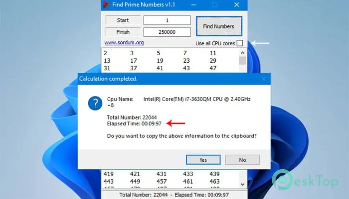 تحميل برنامج Sordum Find Prime Numbers 1.1 برابط مباشر