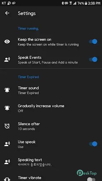 Speaking Timer Voice Stopwatch