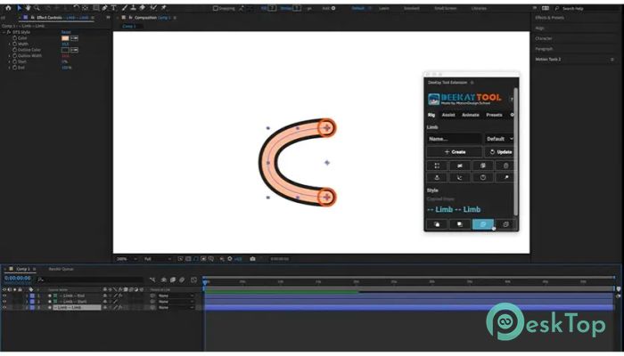 Descargar Aescripts Deekay tool   1.1.8 for After Effects Completo Activado Gratis