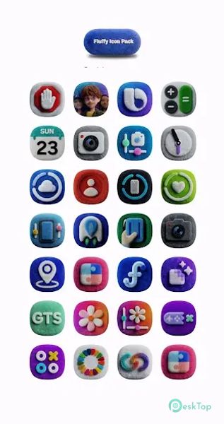 One UI Fluffy Icon Pack 4.3 APK MOD Полная бесплатная загрузка