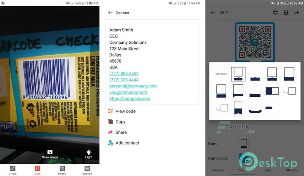 QR code / barcode scanner & generator (QrApp)