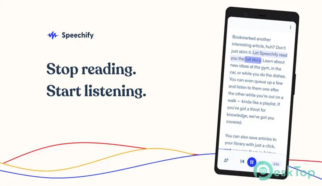 Speechify - text to speech tts 5.21.4563 APK MOD フル無料ダウンロード