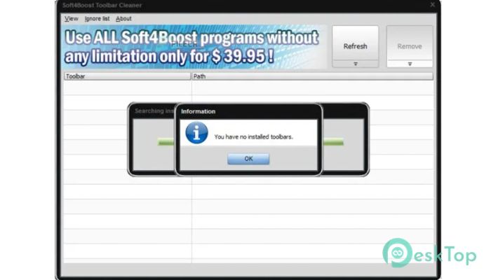 Soft4Boost Toolbar Cleaner  6.4.9.365 完全アクティベート版を無料でダウンロード