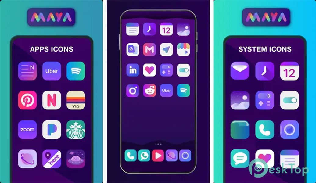 Maya Icon Pack v1.3.8 APK MOD Tam Ücretsiz İndir