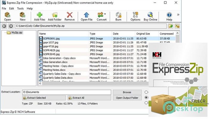 Download NCH Express Zip Plus 10.00 Free Full Activated