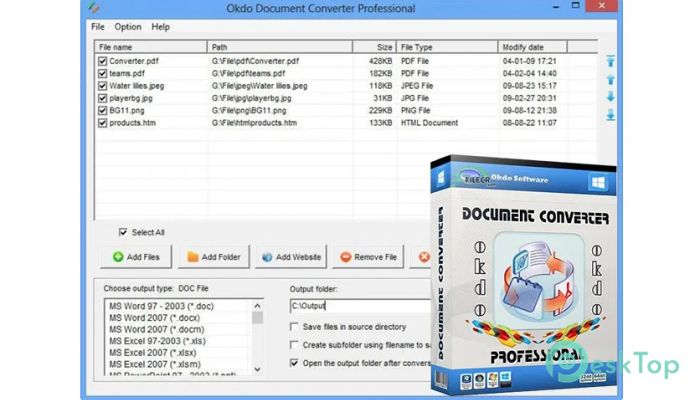  تحميل برنامج Okdo Document Converter Professional 5.9 برابط مباشر