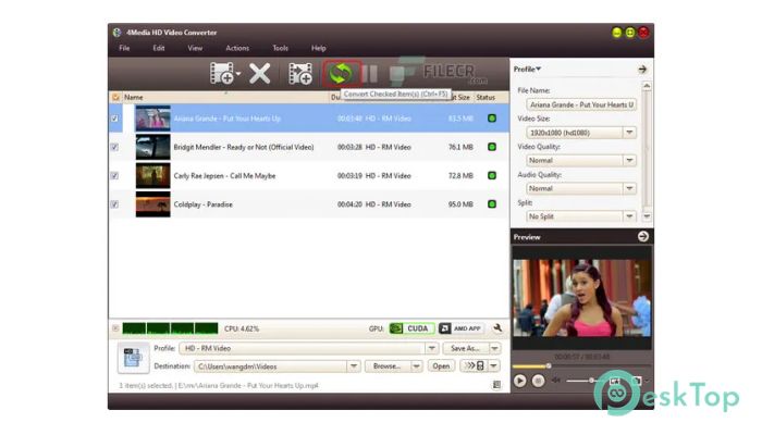 Download 4Media HD Video Converter  7.8.26 Free Full Activated
