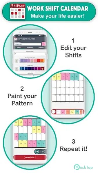 Work Shift Calendar 2.0.7.1 APK MOD Tam Ücretsiz İndir