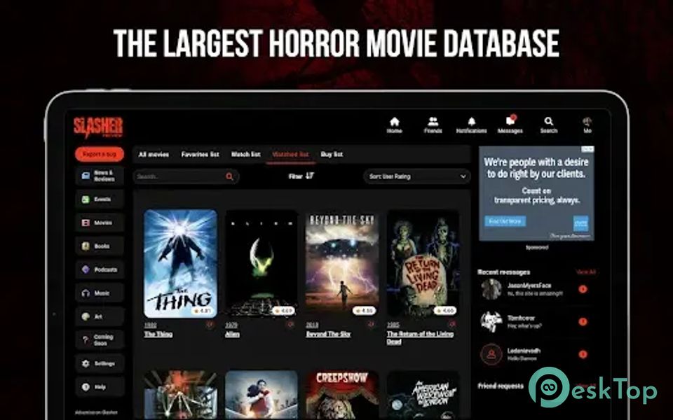 Slasher Horror Social Network 4.9.5 APK MOD Tam Ücretsiz İndir