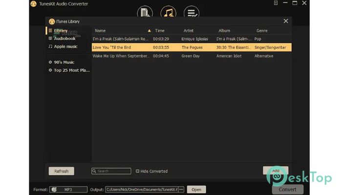 TunesKit Audio Converter 3.2.0.47 完全アクティベート版を無料でダウンロード