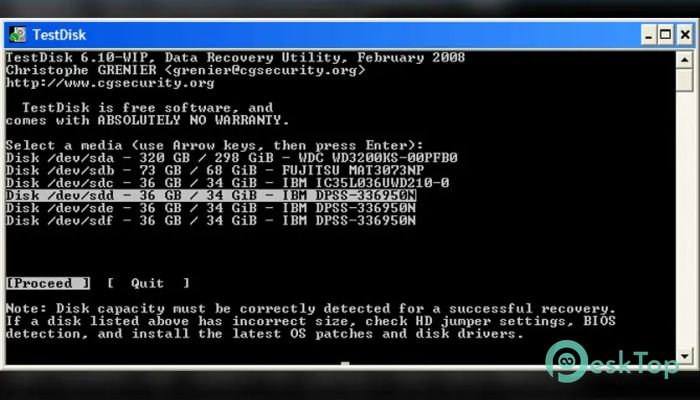 تحميل برنامج TestDisk & PhotoRec 7.2 برابط مباشر