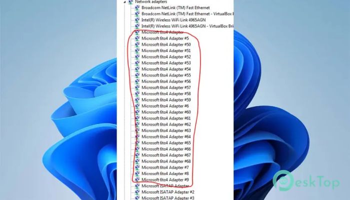 تحميل برنامج Tunnel Adapter Microsoft 6to4 Adapter Remover 1.2 برابط مباشر