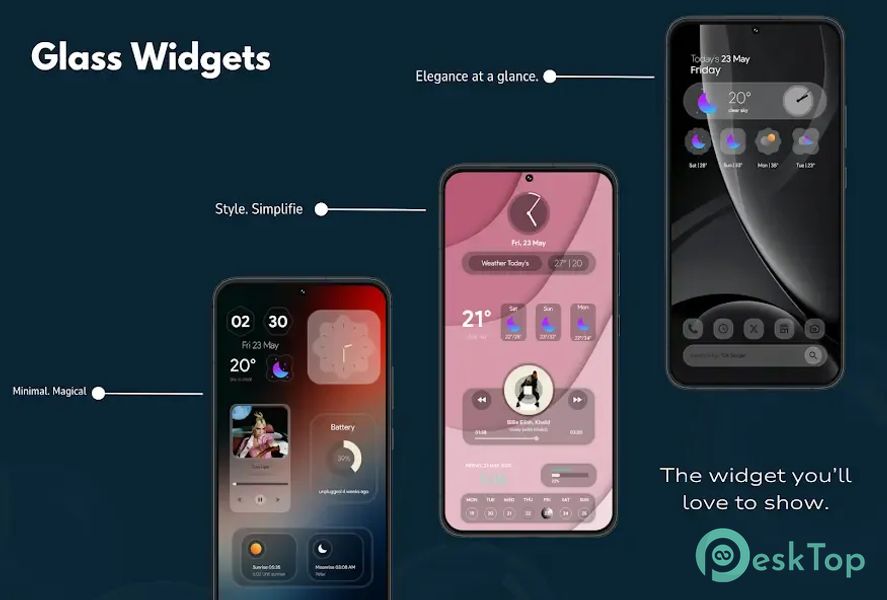 Télécharger Glass Widgets0 1.2 APK MOD Gratuitement et Complet
