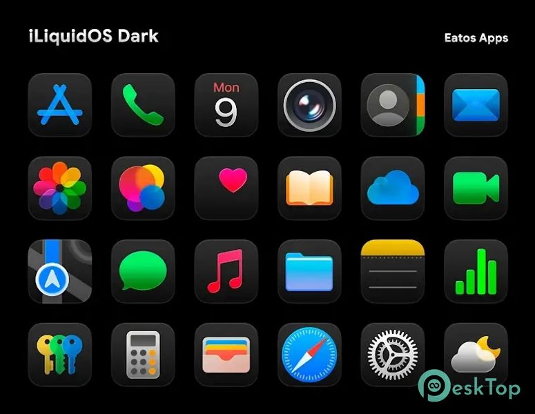 iLiquidDark - Icon Pack 0.0.1 APK MOD フル無料ダウンロード