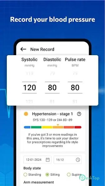 Blood pressure - Blood Sugar 1.0.24 APK MOD Полная бесплатная загрузка