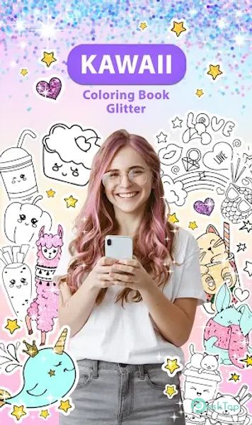 Kawaii Coloring Book Glitter 1.3.2.0 APK MOD Unlocked (Full) Free Download