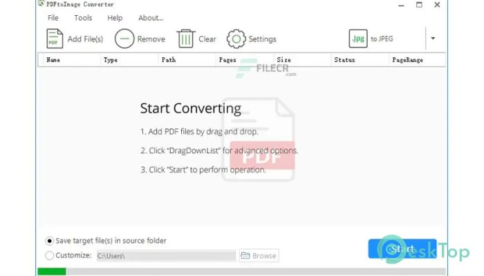PDFtoImage Converter 4.2.2.1 Tam Sürüm Aktif Edilmiş Ücretsiz İndir