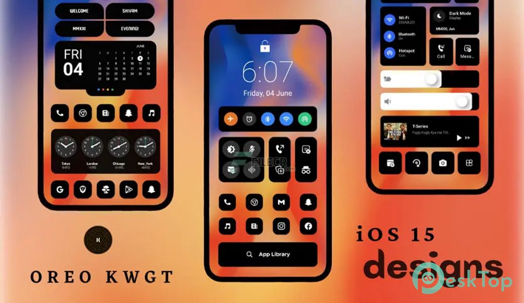 OREO KWGT v2.1 APK MOD Unlocked (Full) Free Download