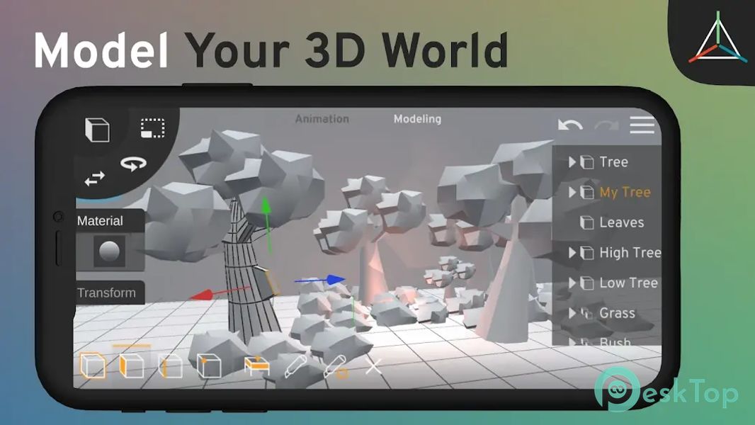 Prisma3D - Modeling, Animation 3.1.3 APK MOD Tam Ücretsiz İndir