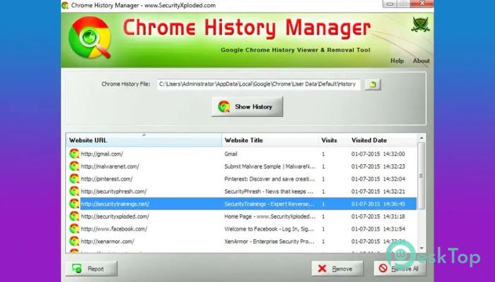Chrome History Manager 1.0.0 完全アクティベート版を無料でダウンロード