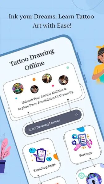 How To Draw Tattoos Offline 1.14 APK MOD フル無料ダウンロード