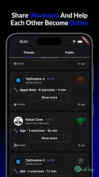 Gym Rank: AI Workout Tracker 2.0.1 APK MOD Tam Ücretsiz İndir