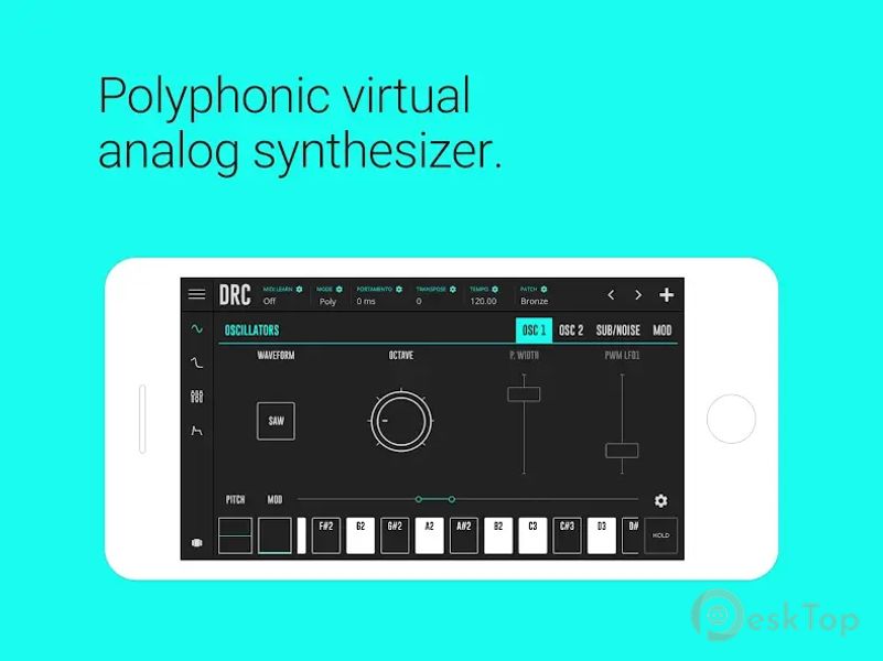 DRC - Polyphonic Synthesizer 2.9.3 APK MOD Полная бесплатная загрузка