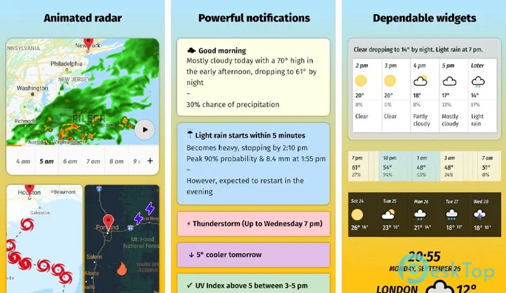 Appy Weather: Hyperlocal radar + Dark Sky weather v2021.10.28 APK MOD Полная бесплатная загрузка